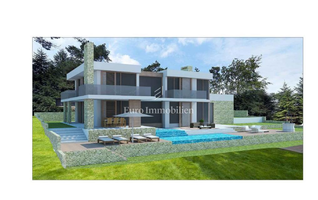 Istra - moderna vila z bazenom 80 m od morja