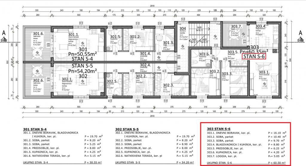 Mandre - apartma v novogradnji, 30 m do morja
