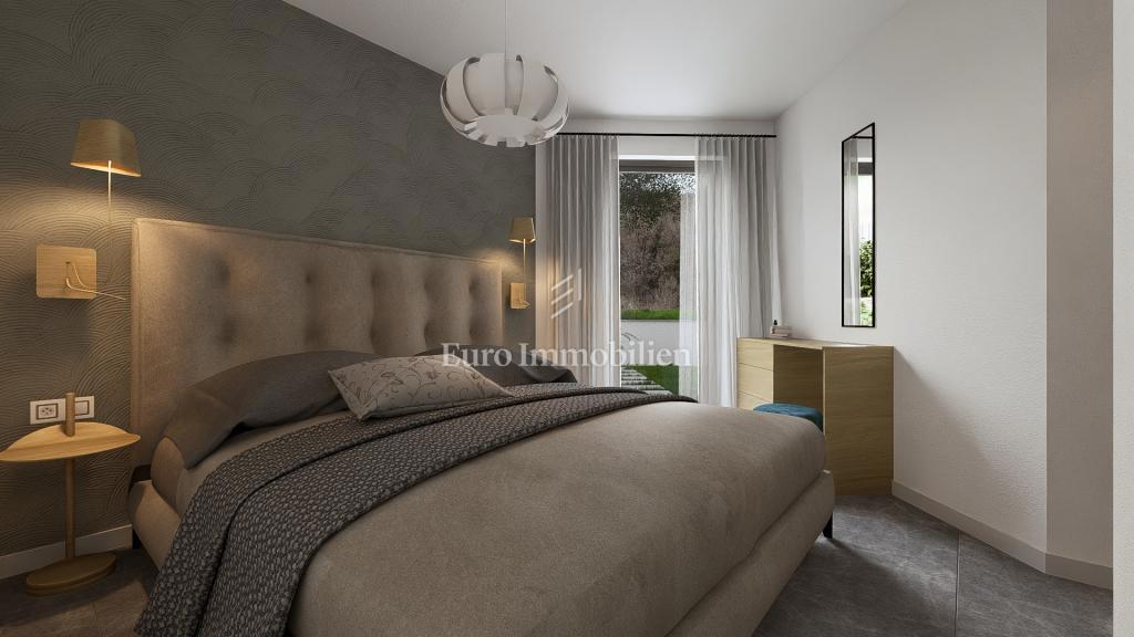 Apartma v novogradnji s pogledom na morje