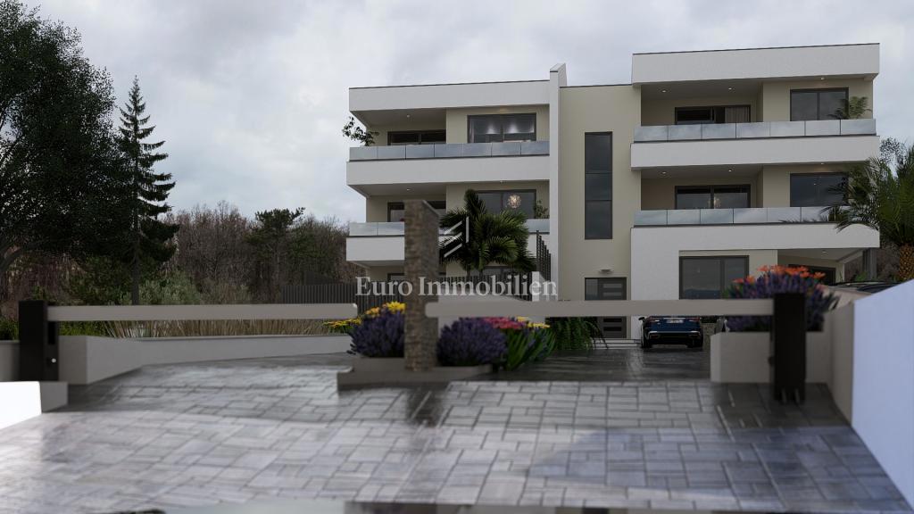 Apartma v novogradnji s pogledom na morje