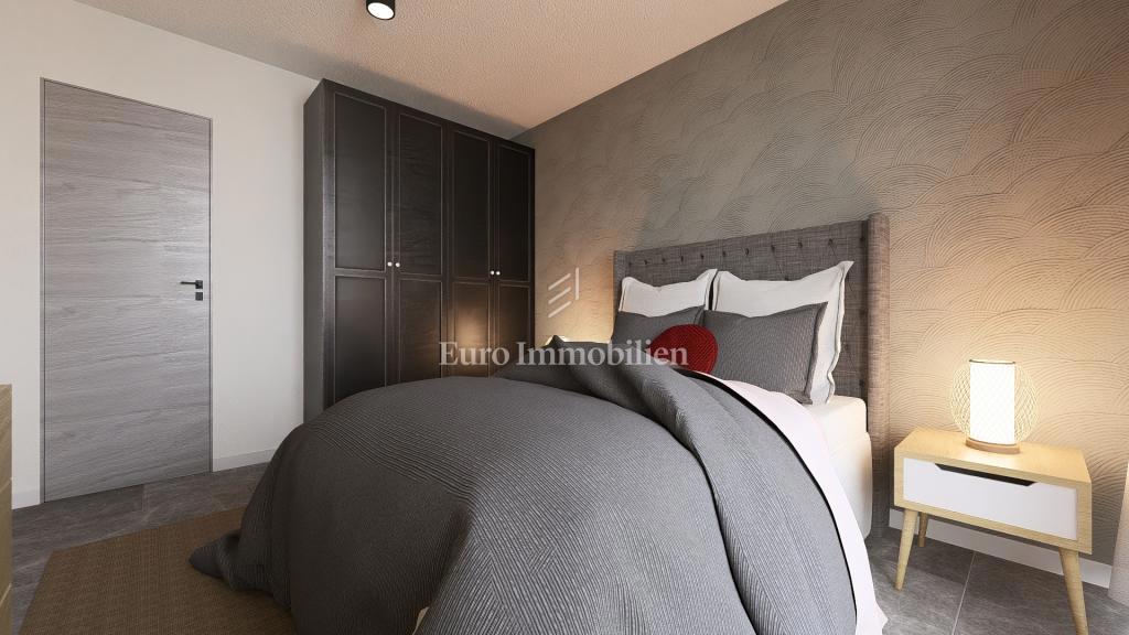 Apartma v novogradnji s pogledom na morje