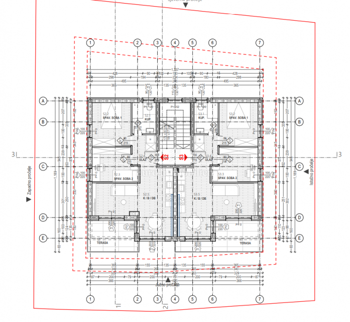 Povile – 1. nadstropje novogradnje blizu morja