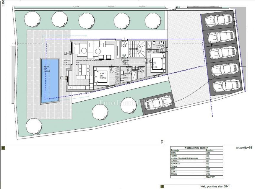 Gradbeno zemljišče s projektno dokumentacijo