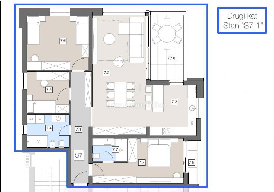 Apartma na odlični lokaciji, center Labina