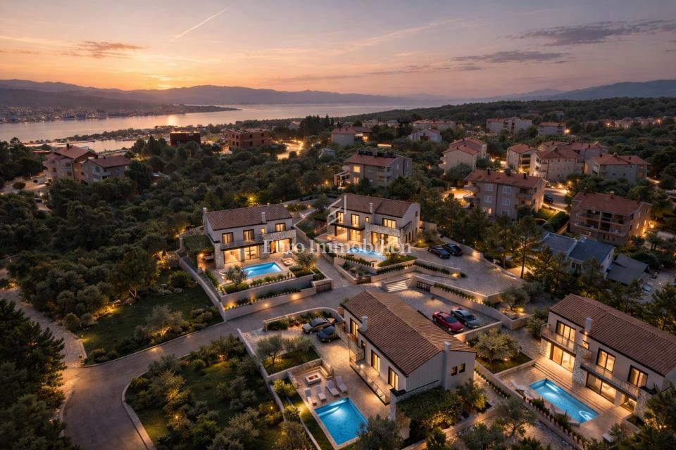 Šilo - vila s pogledom na morje in ogrevanim bazenom