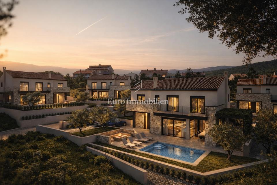 Šilo - vila s pogledom na morje in ogrevanim bazenom