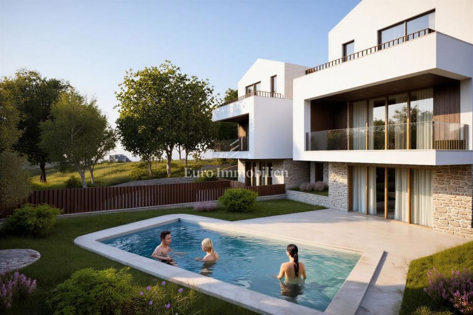 Vrbnik, okolica - hiša z bazenom in wellness centrom