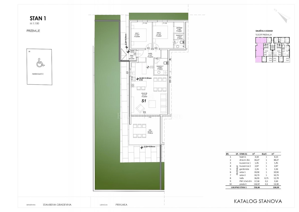 Apartmaji prva vrsta do morja - Privlaka