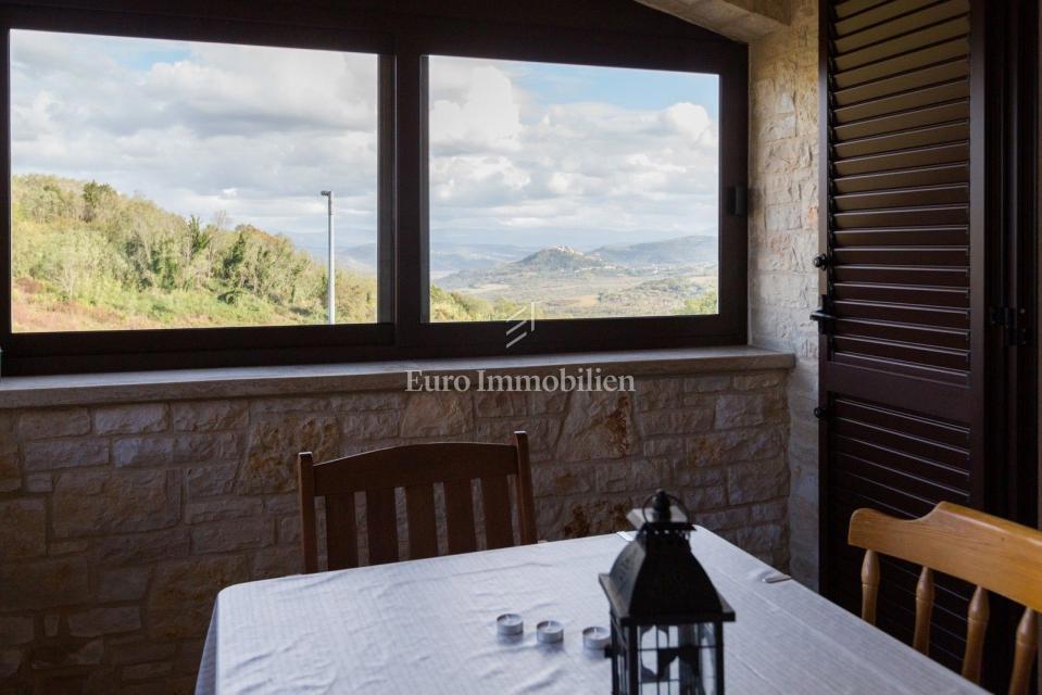 VIŽINADA - Vila z bazenom in pogledom na Motovun