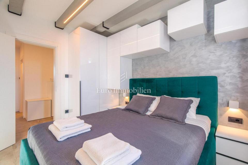 Malinska - opremljen apartma s pogledom na morje