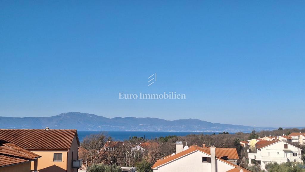 Malinska - opremljen apartma s pogledom na morje