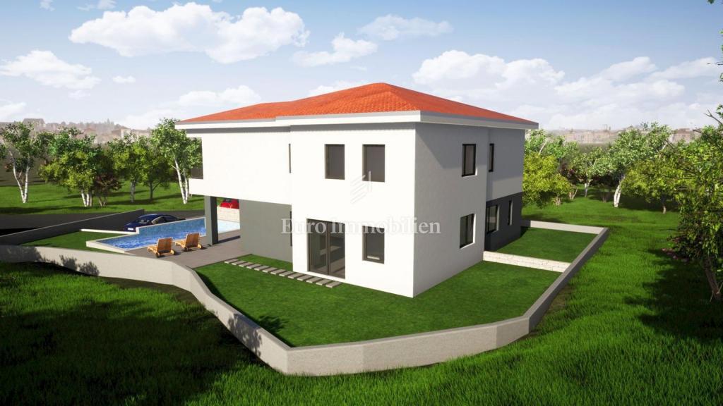 Novogradnja z bazenom in vrtom