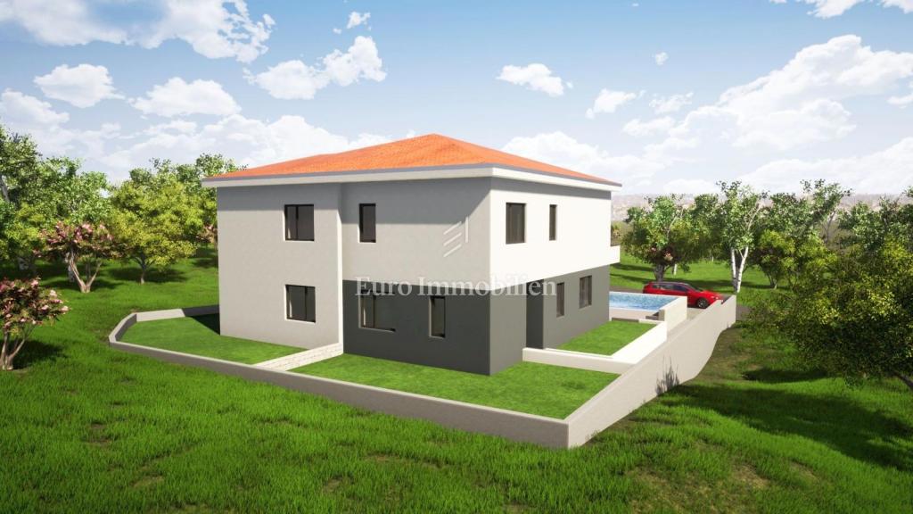 Novogradnja z bazenom in vrtom