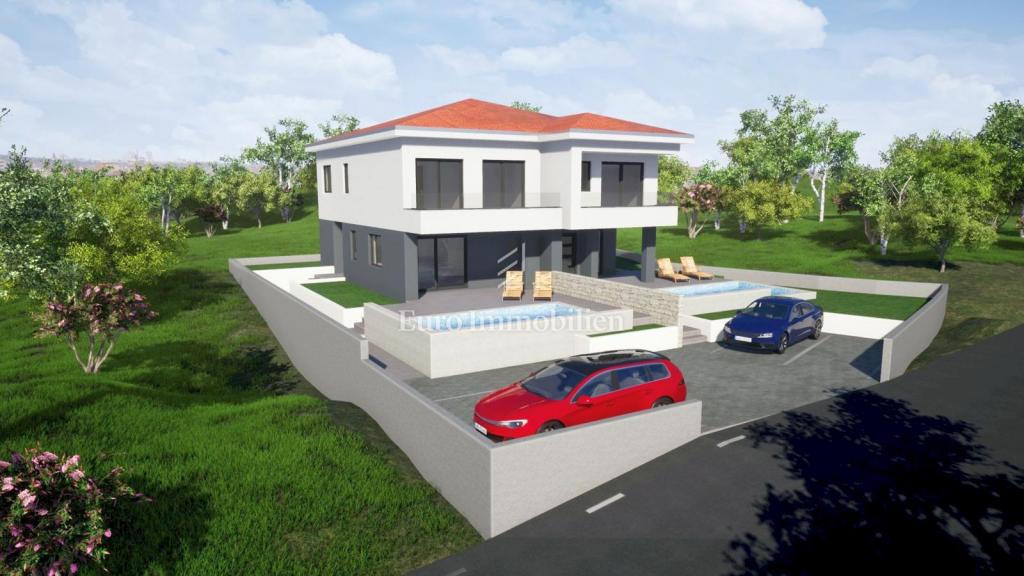 Novogradnja z bazenom in vrtom