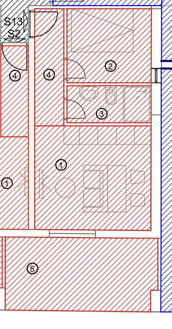 Crikvenica, stanovanje z ložo in pogledom na morje