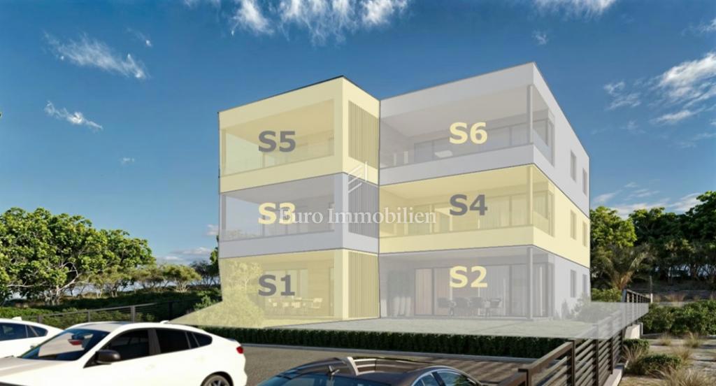 Penthouse s prostorno teraso in pogledom na morje - otok Pag