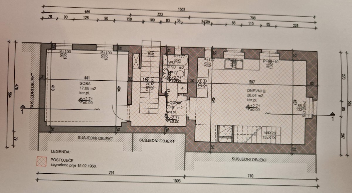 Pirovac - hiša z apartmajem in poslovnim prostorom