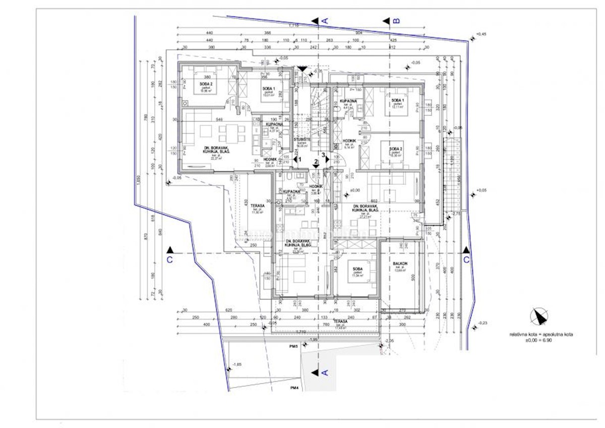 Apartma s pogledom na morje in vrtom - Povljana