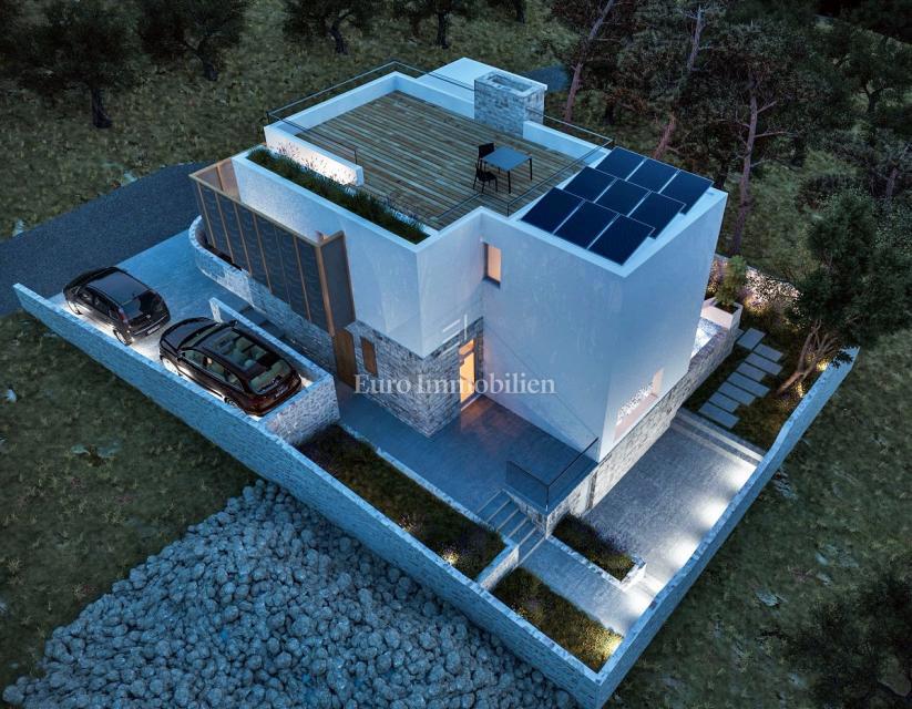 Moderna vila z bazenom in pogledom na morje - Jezera