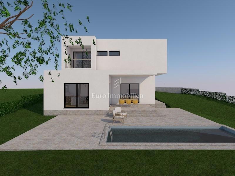 Okolica Poreča - vila z bazenom v izgradnji