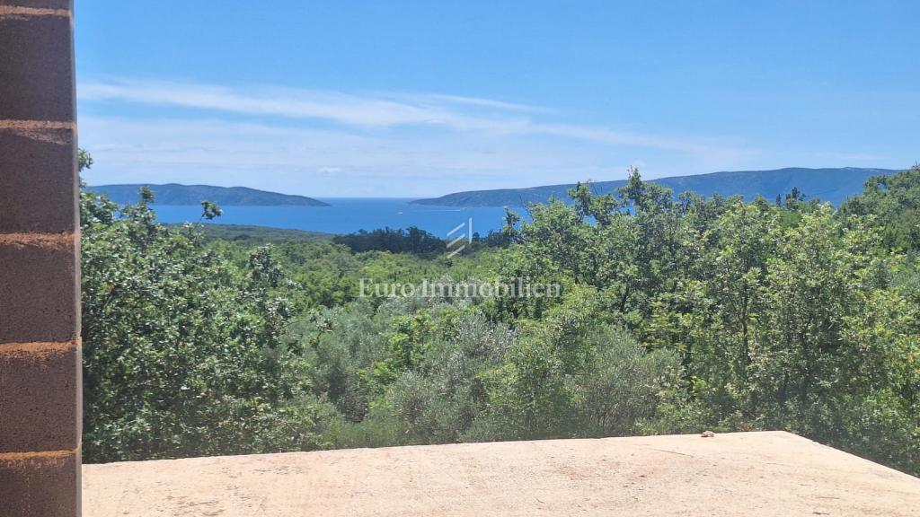 Otok Krk - hiša s panoramskim pogledom na morje