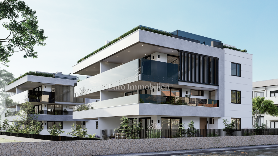 Moderni apartma z vrtom, novogradnja na otoku Krku