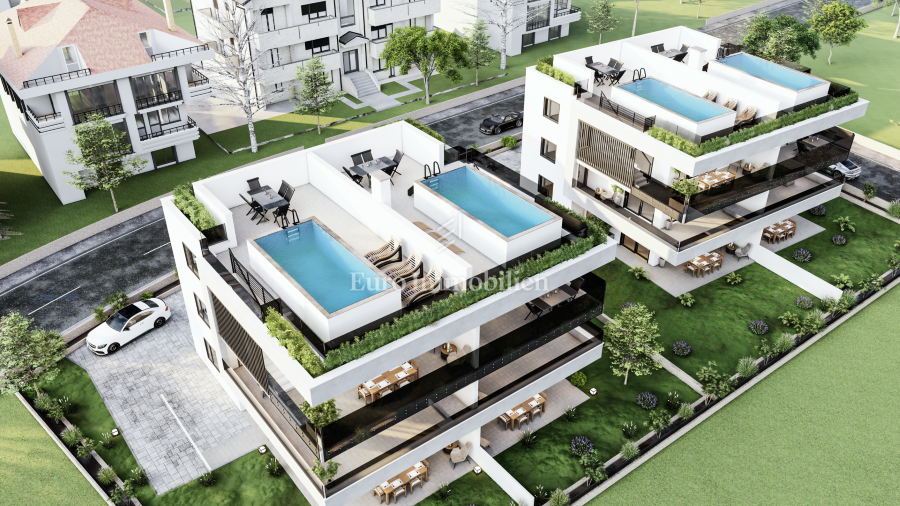Moderni apartma z vrtom, novogradnja na otoku Krku