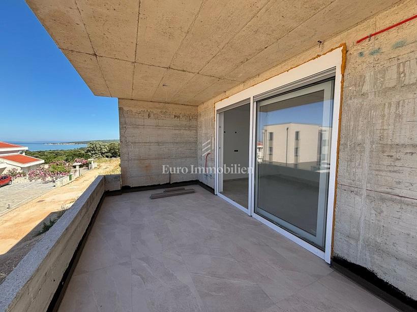 Novalja - stan v 1. nadstropju, novogradnja z razgledom