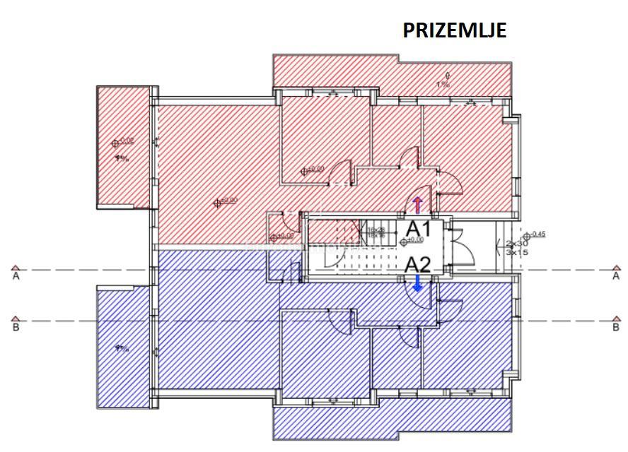Novalja - Wohnung in einem Neubau mit zwei Terrassen