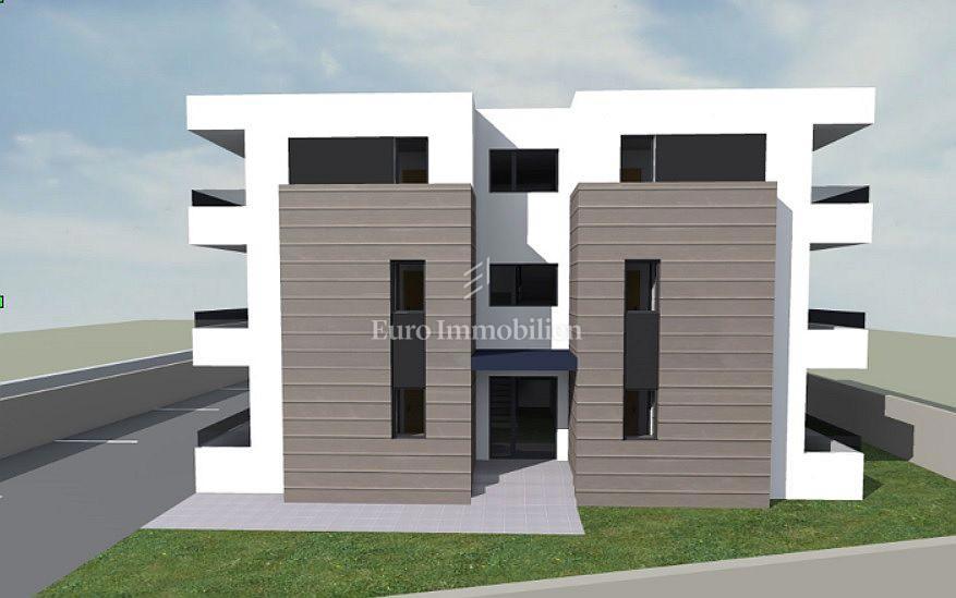Novalja - Wohnung in einem Neubau mit zwei Terrassen