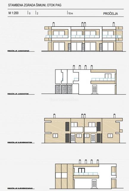 Šimuni, Pag - apartma z vrtom in pogledom na morje