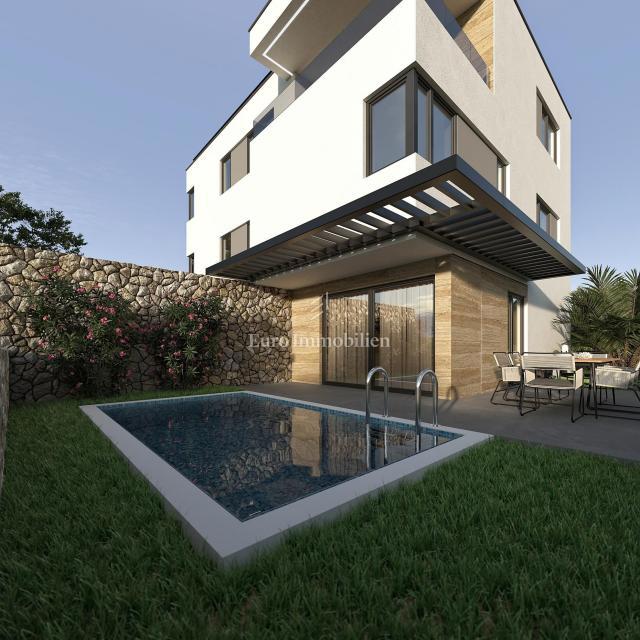 Apartma z bazenom, vrtom in strešno teraso