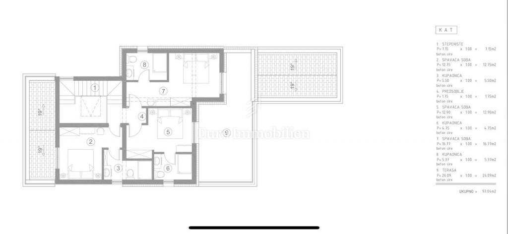 Vila z bazenom in pogledom na morje - mesto Krk