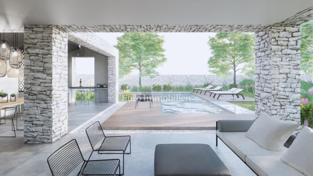 Vila z bazenom in pogledom na morje - mesto Krk