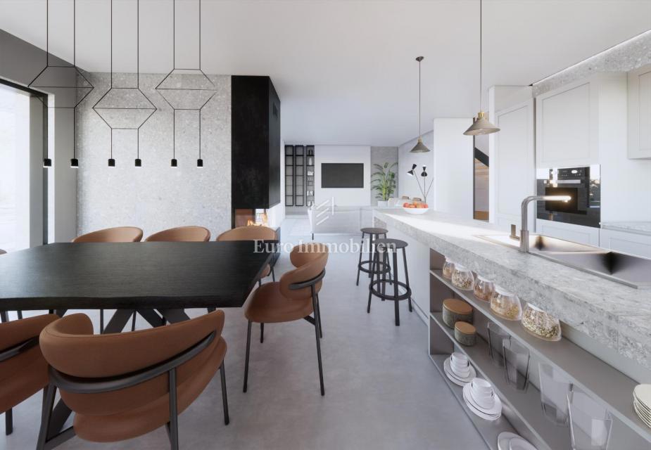 Vila z bazenom in pogledom na morje - mesto Krk