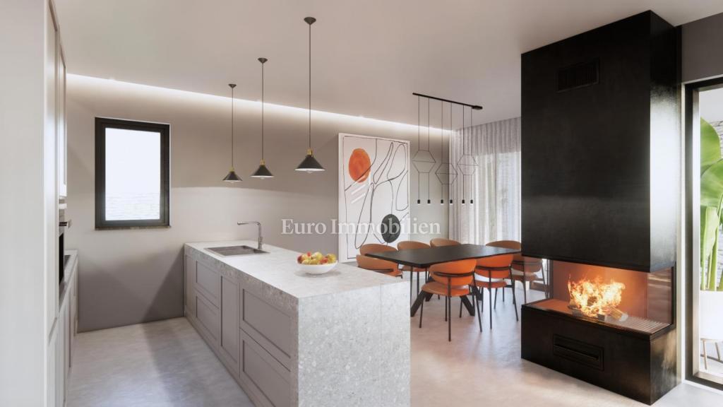 Vila z bazenom in pogledom na morje - mesto Krk