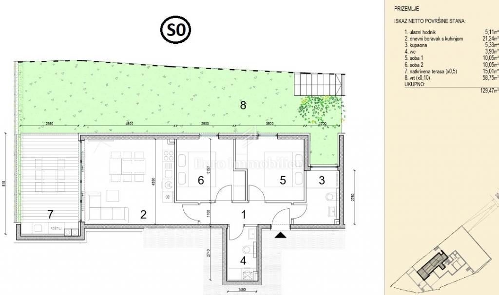 Novalja - novo stanovanje v bližini morja