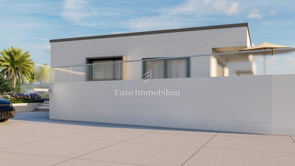 Villa s bazenom i pogledom na more na otoku Krku 