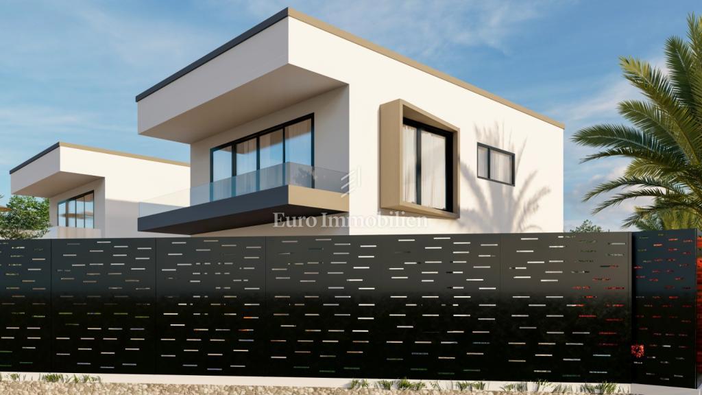 Villa s bazenom i pogledom na more na otoku Krku 