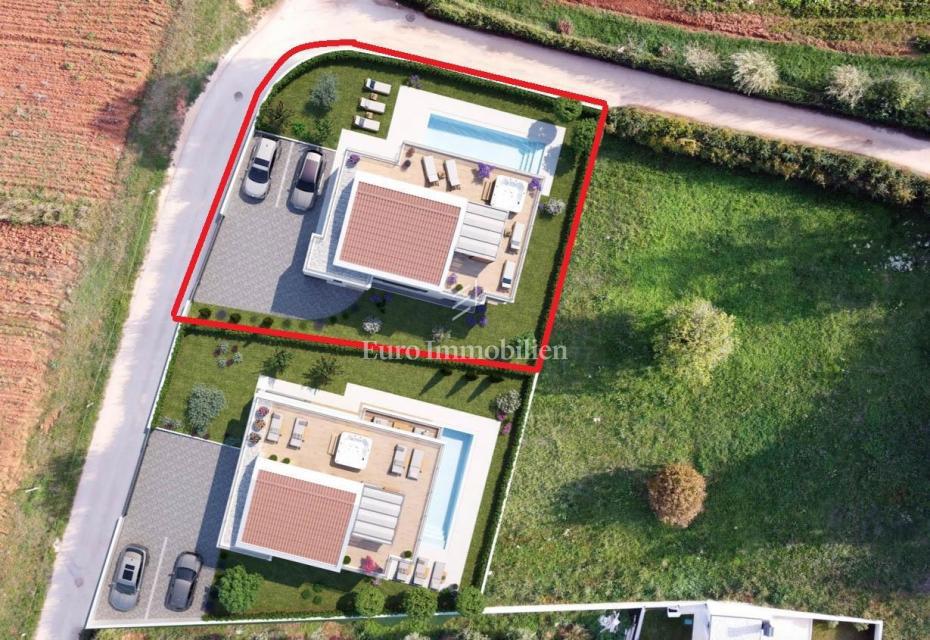 Poreč - novozgrajena hiša z wellnessom in bazenom