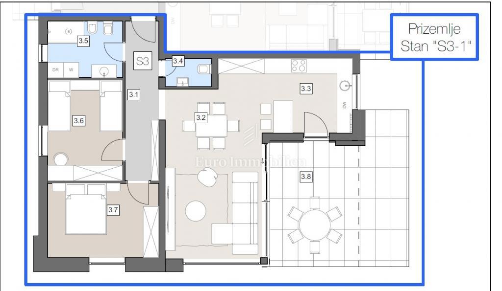 Istra - Stanovanje v urbani vili v središču mesta