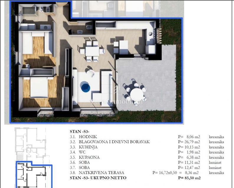 Istra - Stanovanje v urbani vili v središču mesta