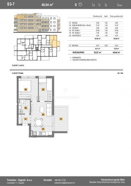Novogradnja v Senju blizu morja