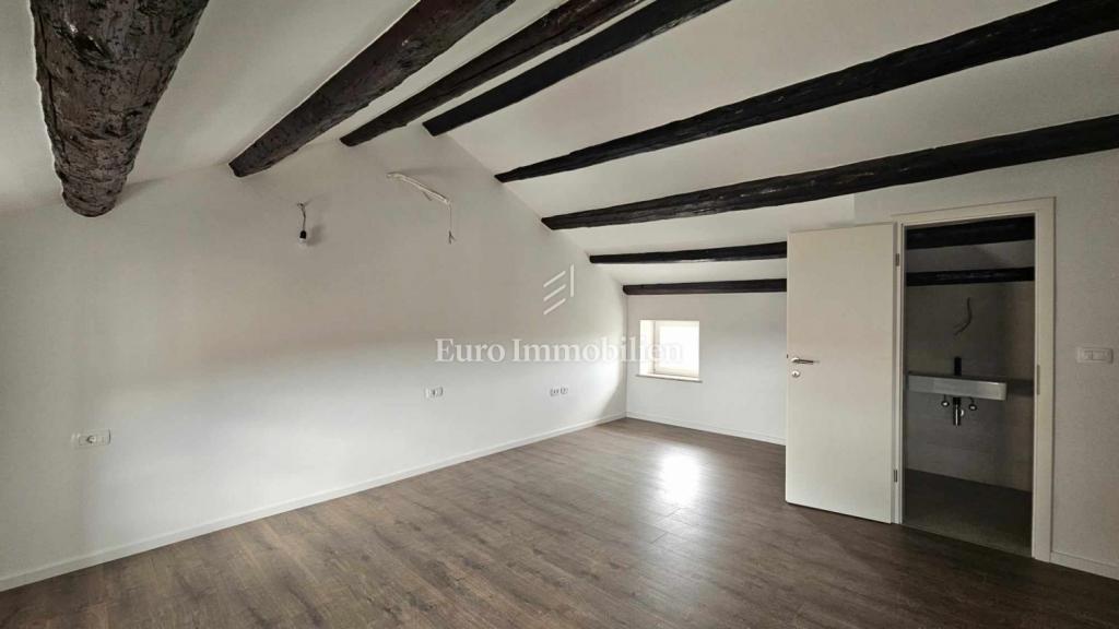 Kamnita hiša v starem mestnem jedru s pogledom na morje - Višnjan