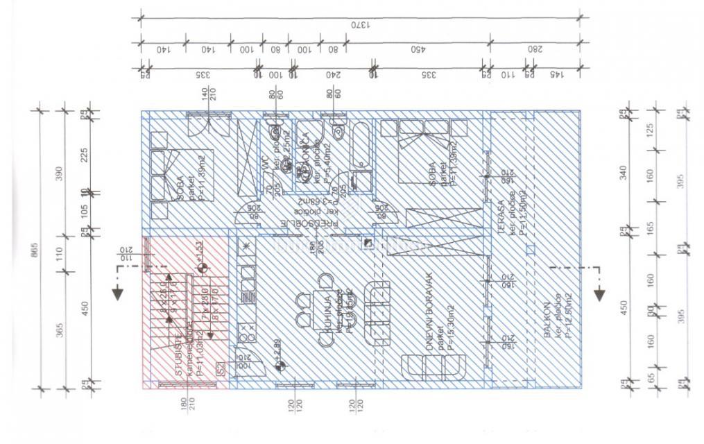 Okolica Zadra - stanovanje z vrtom 150 m od morja