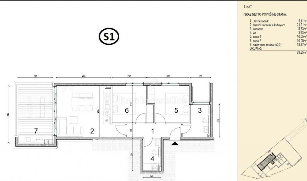Novalja - novo stanovanje v bližini morja