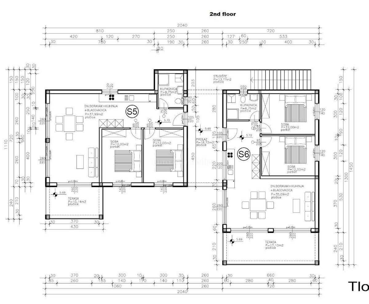 Apartma v Omišlju, pogled na Kvarnerski zaliv