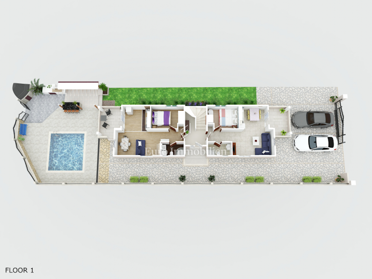 Apartmanska kuća s bazenom, Fažana