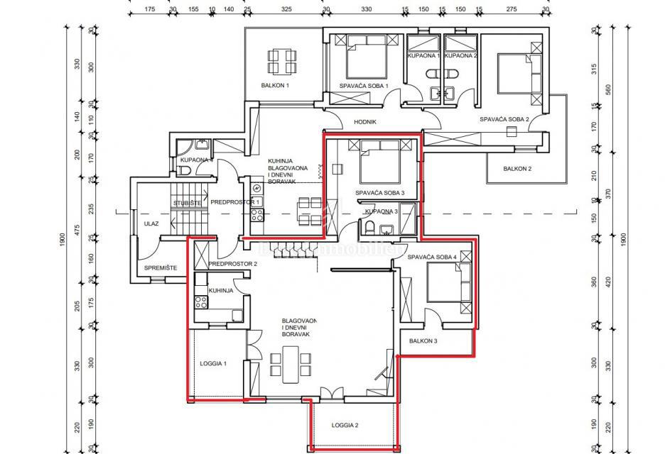 Mesto Krk, okolica - apartma s pogledom
