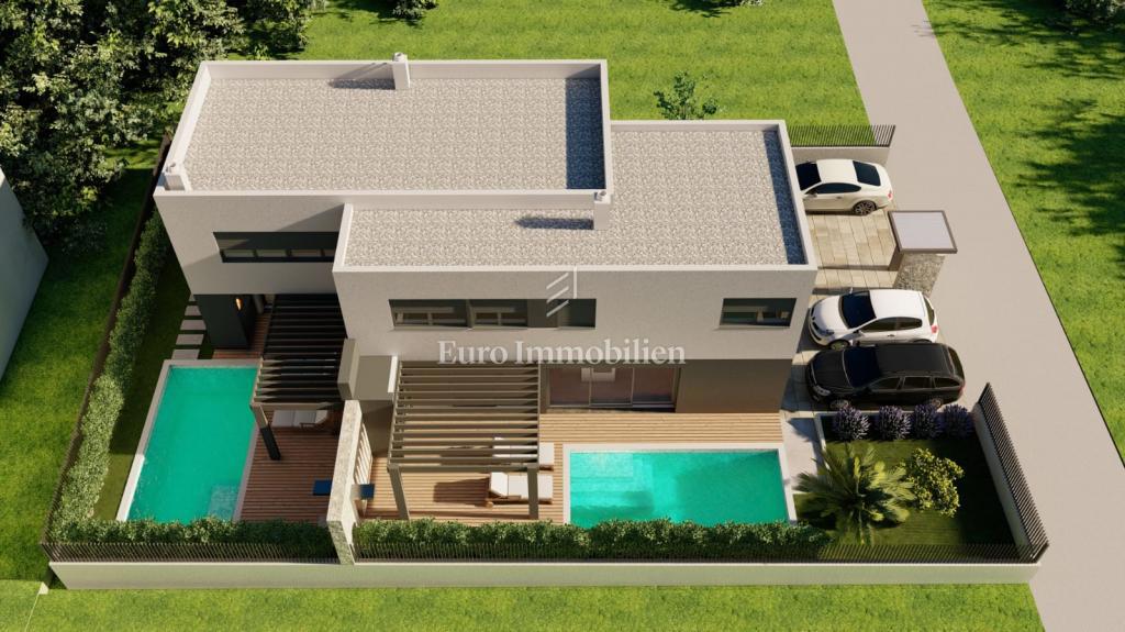Dvoetažni apartmaji v bližini morja - novogradnja v Privlaki